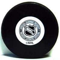 Inglasco Reverse Retro Dual Logo Souvenir Hockey Puck (Capitals